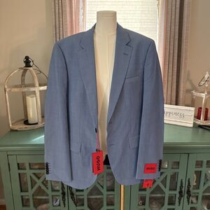 HUGO BOSS Men' Slim Fit Blue Size 38 R Performance Sport Jacket Blazer